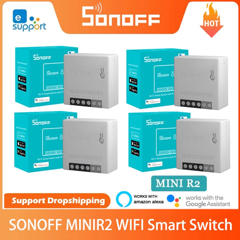 SONOFF MINIR2 WiFi DIY Ʈ ġ eWelink app..